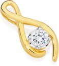 Alora-10ct-Gold-14-Carat-TW-Lab-Grown-Diamond-Twist-Pendant Sale