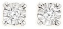 9ct-Two-Tone-Gold-Diamond-Small-Four-Claw-Stud-Earrings Sale