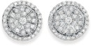 9ct-Gold-Diamond-Round-Cluster-Stud-Earrings Sale