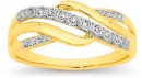 9ct-Gold-Diamond-Crossover-Ring Sale