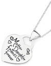 Sterling-Silver-Mother-Daughter-Heart-Message-Pendant Sale
