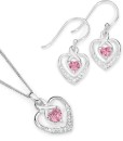 Sterling-Silver-Pink-Cubic-Zirconia-Set Sale