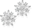 Sterling-Silver-Marquise-Cubic-Zirconia-Fancy-Snowflake-Earrings Sale