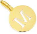 9ct-Gold-Initial-M-Serif-Style-Round-Disc-Pendant Sale