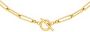9ct-Gold-48cm-Solid-Paperclip-Fob-Necklet Sale