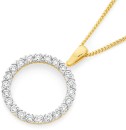 Alora-10ct-Gold-1-Carat-TW-Lab-Grown-Diamond-Circle-Pendant Sale