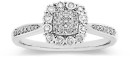 9ct-White-Gold-Diamond-Cushion-Cluster-Ring Sale