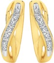 9ct-Gold-Diamond-Crossover-Huggie-Earrings Sale