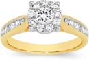 18ct-Gold-Diamond-Round-Cluster-Ring Sale
