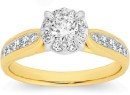 9ct-Gold-Diamond-Round-Cluster-Ring Sale