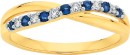 9ct-Gold-Natural-Sapphire-10ct-Diamond-Crossover-Ring Sale