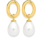 9ct-Gold-Cultured-Fresh-Water-Pearl-Drop-Stud-Earrings Sale