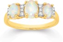 9ct-Gold-White-Opal-10ct-Diamond-Trilogy-Ring Sale