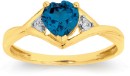 9ct-Gold-London-Blue-Topaz-Diamond-Ring Sale