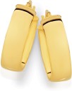 9ct-Gold-6x15mm-Half-Round-Hoop-Earrings Sale