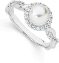 Sterling-Silver-Cultured-Freshwater-Pearl-CZ-Twist-Band-Ring Sale