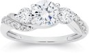 Sterling-Silver-3-Stone-Cubic-Zirconia-with-Cubic-Zirconia-Twist-Band-Ring Sale