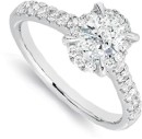 18ct-White-Gold-Oval-Solitaire-Framed-Ring Sale