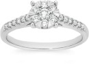 9ct-White-Gold-Diamond-Round-Cluster-Ring Sale