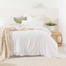 Washed-Linen-Look-White-Quilt-Cover-Set-by-Essentials Sale