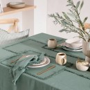 Ashra-Fringed-Forest-Green-Table-Linen-Range-by-MUSE Sale
