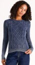 Grab-Washed-Cable-Knit-Jumper-Navy Sale