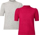 me-Womens-Puff-Sleeve-Fine-Gauge-Knit-Tops Sale