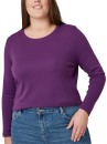Avella-Womens-Long-Sleeve-Rib-Tee-Dark-Purple Sale