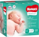 Huggies-108-Pack-Newborn-Nappies-Size-1-up-to-5kg Sale