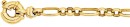 9ct-Gold-19cm-Solid-Belcher-31-Figaro-Bolt-Ring-Bracelet Sale