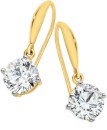 9ct-Gold-Cubic-Zirconia-7mm-Round-Hook-Earrings Sale