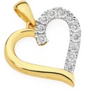 9ct-Gold-Diamond-Open-Heart-Pendant Sale