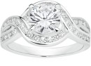 Sterling-Silver-Solitaire-Cubic-Zirconia-Twist-Ring Sale