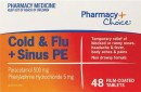 Pharmacy-Choice-Cold-Flu-Sinus-PE-48-Tablets Sale