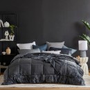 Cosy-Cube-Charcoal-Comforter-Set-by-MUSE Sale