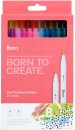 Born-Dual-Tip-Brush-Markers-24-Pack-Assorted Sale