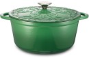 The-Cooks-Collective-Fleur-De-Lis-Casserole-26cm-Green Sale