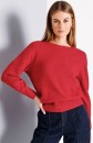 Basque-Soft-Touch-Crew-Neck-Knit-Red Sale