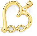 9ct-Gold-Heart-Pendant-with-Infinity Sale