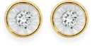 9ct-Gold-Diamond-Bezel-Set-Stud-Earrings Sale