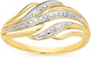 9ct-Gold-Diamond-Multi-Swirl-Ring Sale