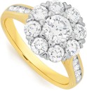 Alora-14ct-Gold-Lab-Grown-Diamond-Flower-Ring Sale