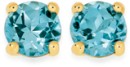 9ct-Gold-Swiss-Blue-Topaz-Basic-Stud-Earrings Sale