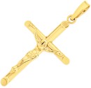9ct-Gold-26mm-Crucifix-Cross-Pendant Sale