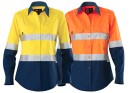 ELEVEN-Womens-AEROCOOL-Hi-Vis-Spliced-LS-Shirt-with-Perforated-3M-Tape Sale
