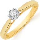 9ct-Two-Tone-Gold-Diamond-Solitaire-Ring Sale