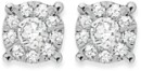 9ct-White-Gold-Diamond-Cluster-Studs Sale