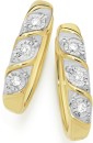 9ct-Gold-Diamond-Twist-Huggie-Earrings Sale