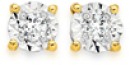 9ct-Gold-Diamond-Claw-Stud-Earrings Sale