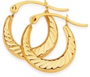 9ct-Gold-10mm-Twist-Creole-Earrings Sale